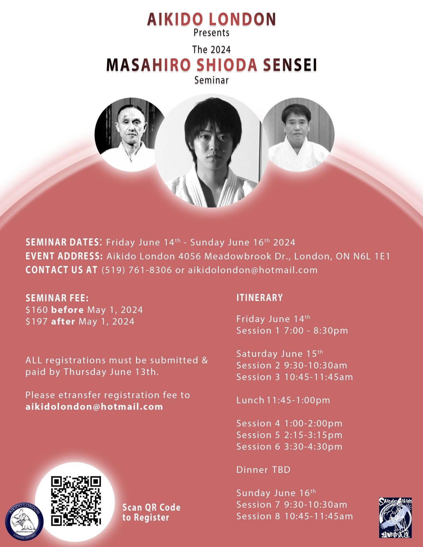 Shioda Math Shioda Seminar Itinerary for June 14-16, 2024 – Aikido London